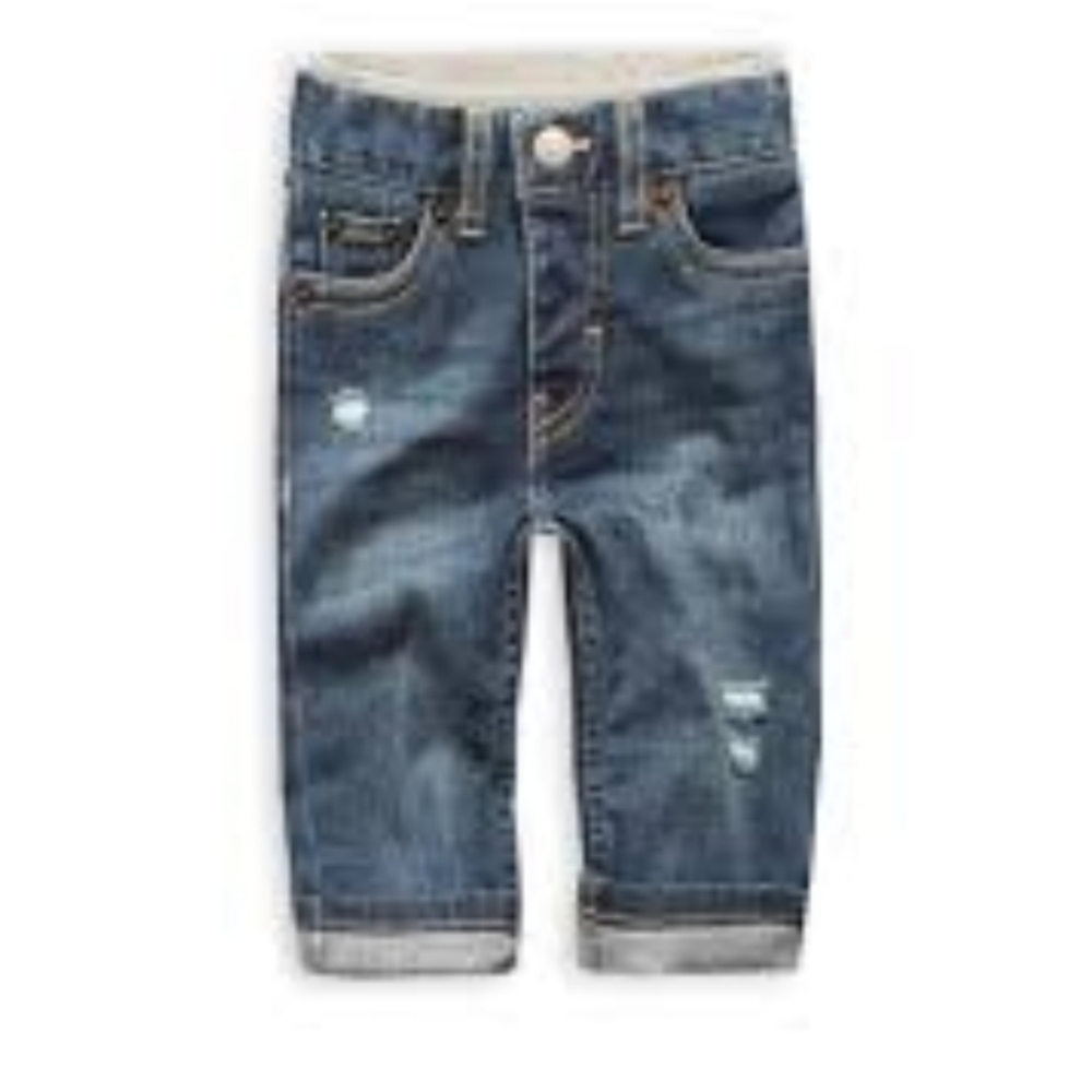 New Levi's 514 Elastic Waist Pull On Pant Jeans 12 Mos.